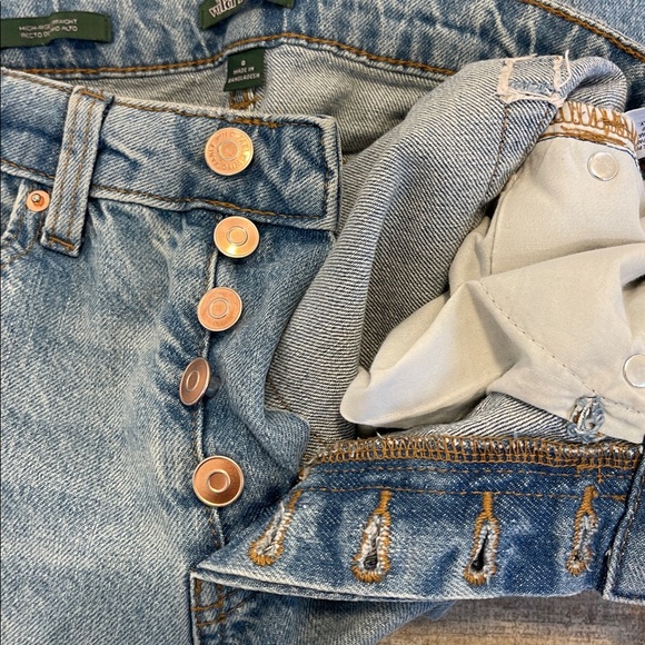Wild Fable High Rise Straight Denim Jeans Size 0 - Picture 6 of 9